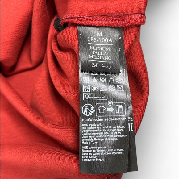 AllSaints Lisa Haven Tee Red Organic Cotton T-Shirt Medium - Picture 3 of 7